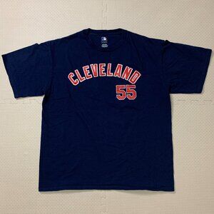 Cleveland Indians T-shirt Carmona #55 Size Large Men's